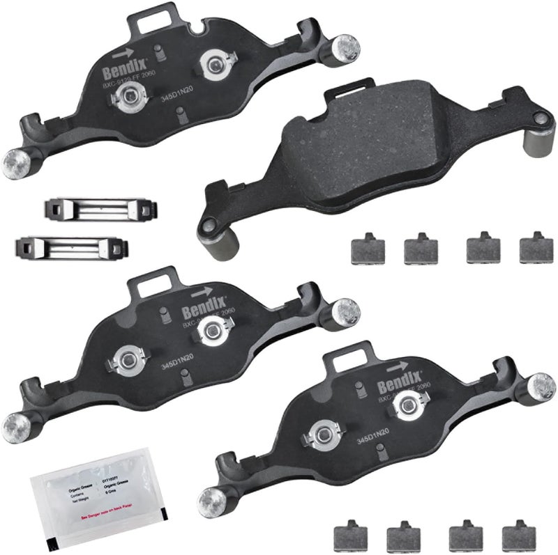 Bendix Priority1 CFC2060 Ceramic Front Brake Pads for Select Models BMW 430i Gran Coupe,530e,530e xDrive,530i,530i xDrive,540d xDrive,540i,540i xDrive,i4,X5,X6 - Image 1